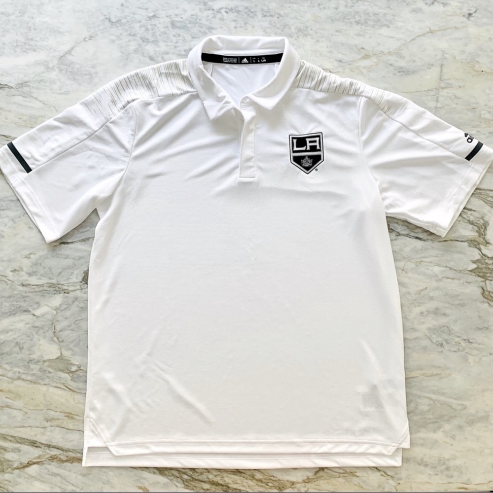 NWOT LA KINGS ADIDAS Climalite Golf Polo